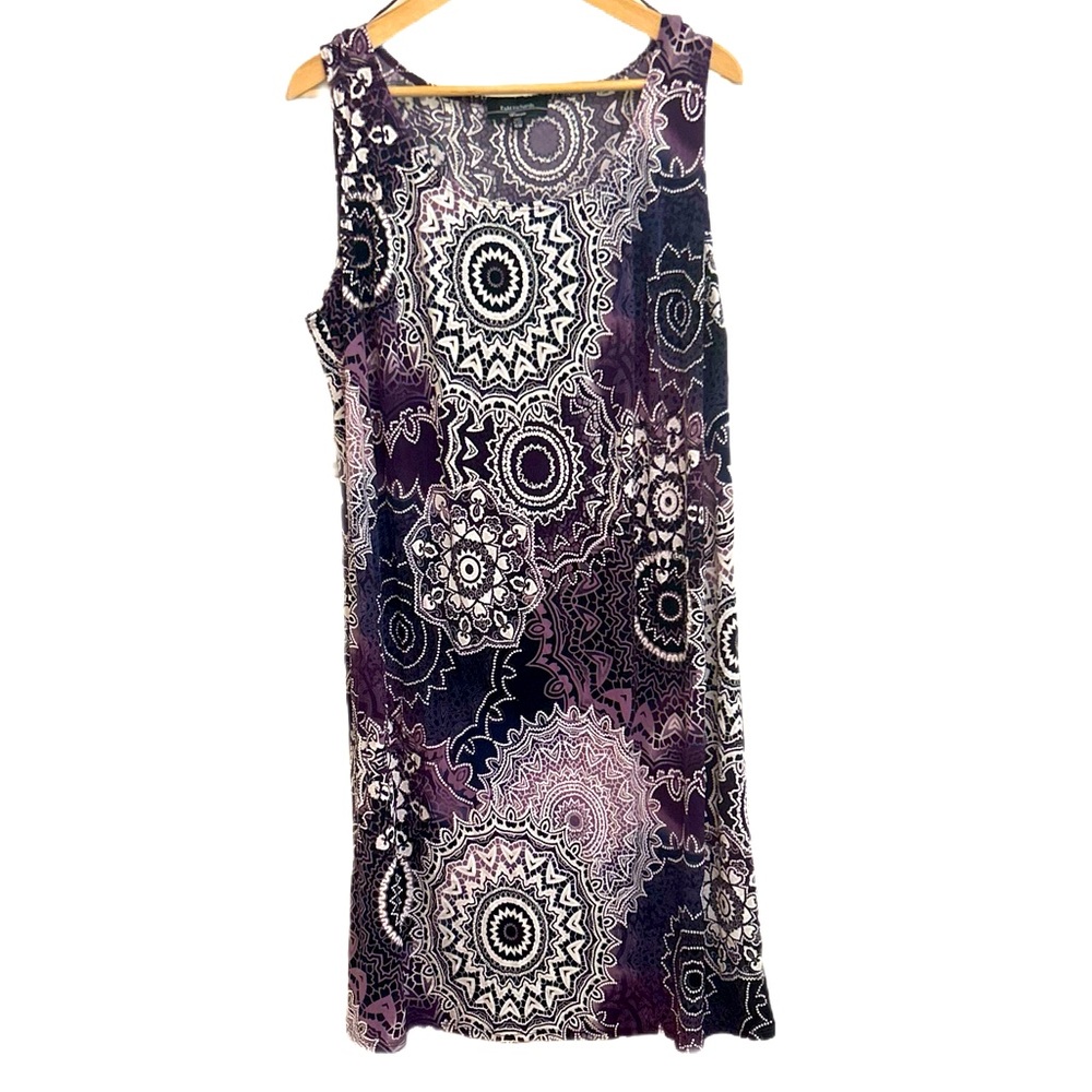 New R&M Richards Purple Pink Scoop Neck Sleeveless Sundress - Picture 4 of 8